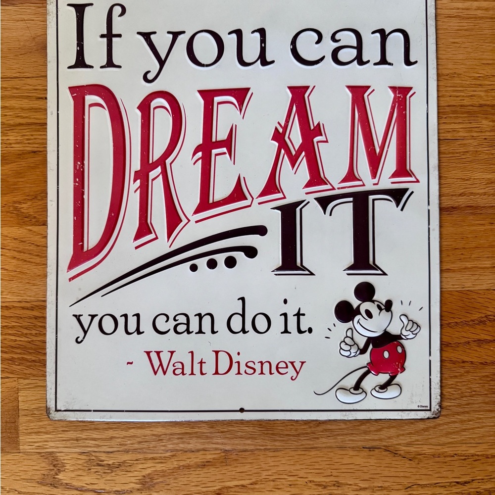 Disney Inspirational Wall Sign, Metal Sign, Disney Sign, Wall Hanging - Picture 2 of 10